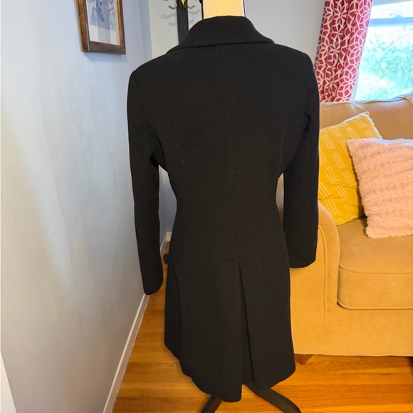 Via Spiga Jackets & Blazers - Via Spiga Black and Purple Floral Coat